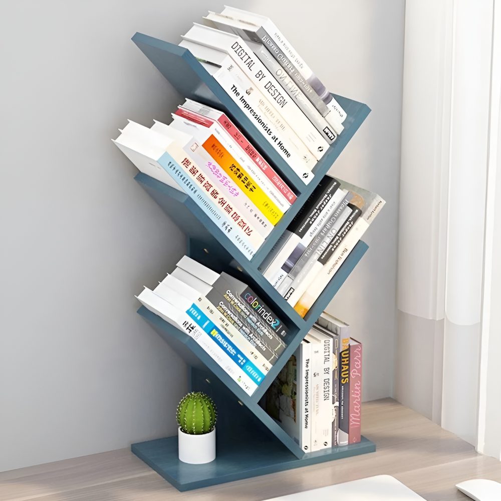 Wooden 5 Tier Tree Shaped Book Shelf